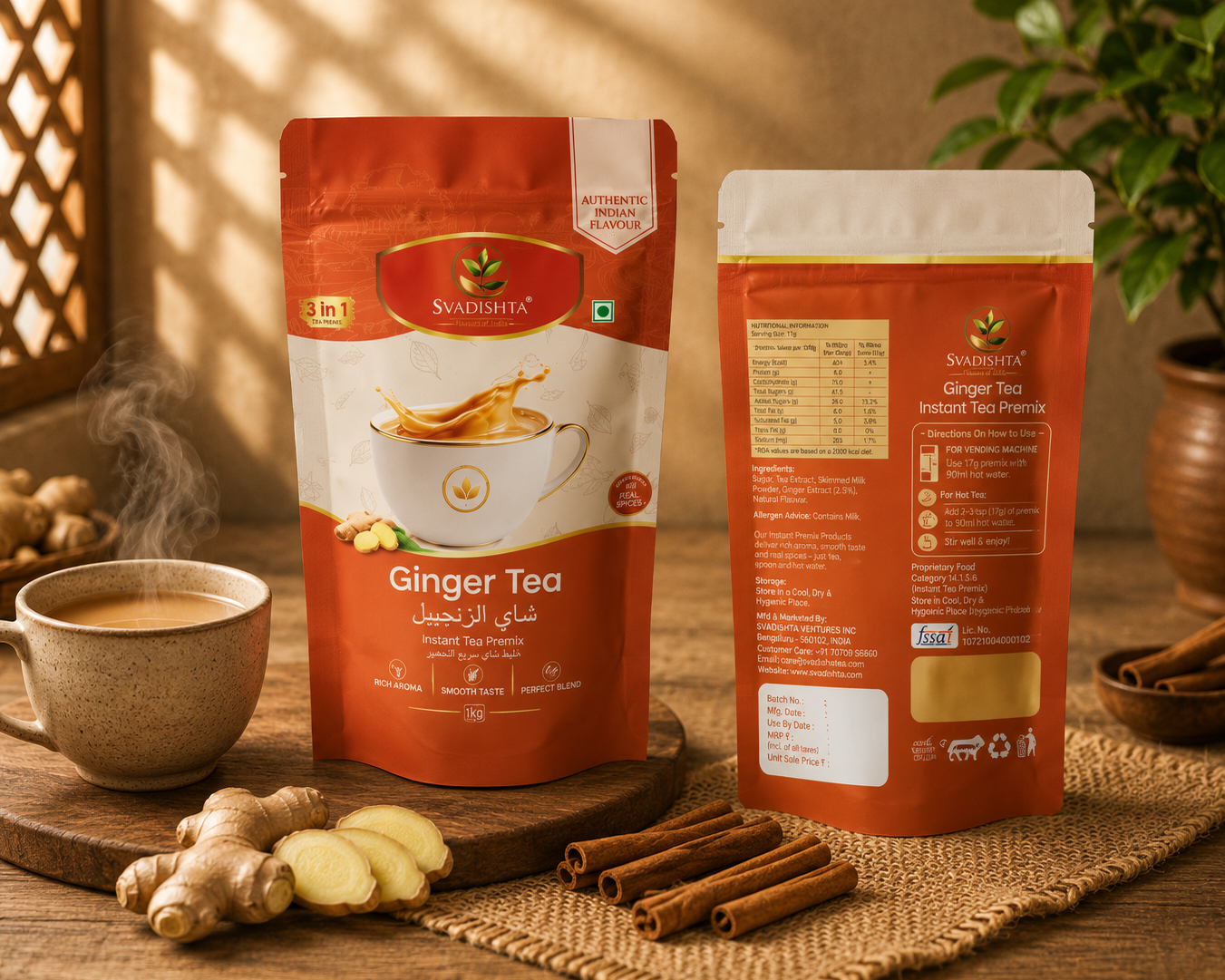 Ginger Tea Instant Premix